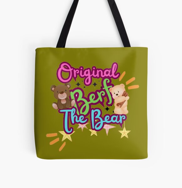 Original Berf the Bear All Over Print Tote Bag RB2709 product Offical the bear Merch